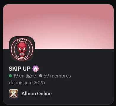 Aperçu général du serveur Skip Up