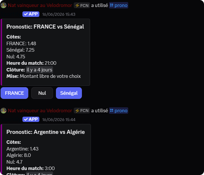 Bot Sportify : système de pronostics